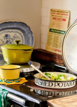 Black Toast Medium Savoury Enamel Pie Dish