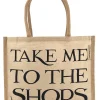 Black Toast Medium Shopper Bag