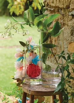 Black Toast Medium Straight Sided Crystal Glass Vase