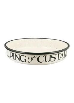 Black Toast Medium Sweet Enamel Pie Dish