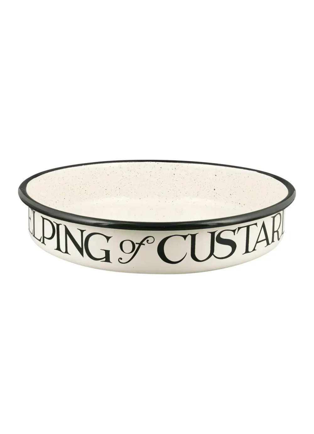 Black Toast Medium Sweet Enamel Pie Dish