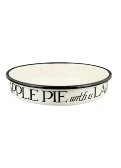 Black Toast Medium Sweet Enamel Pie Dish