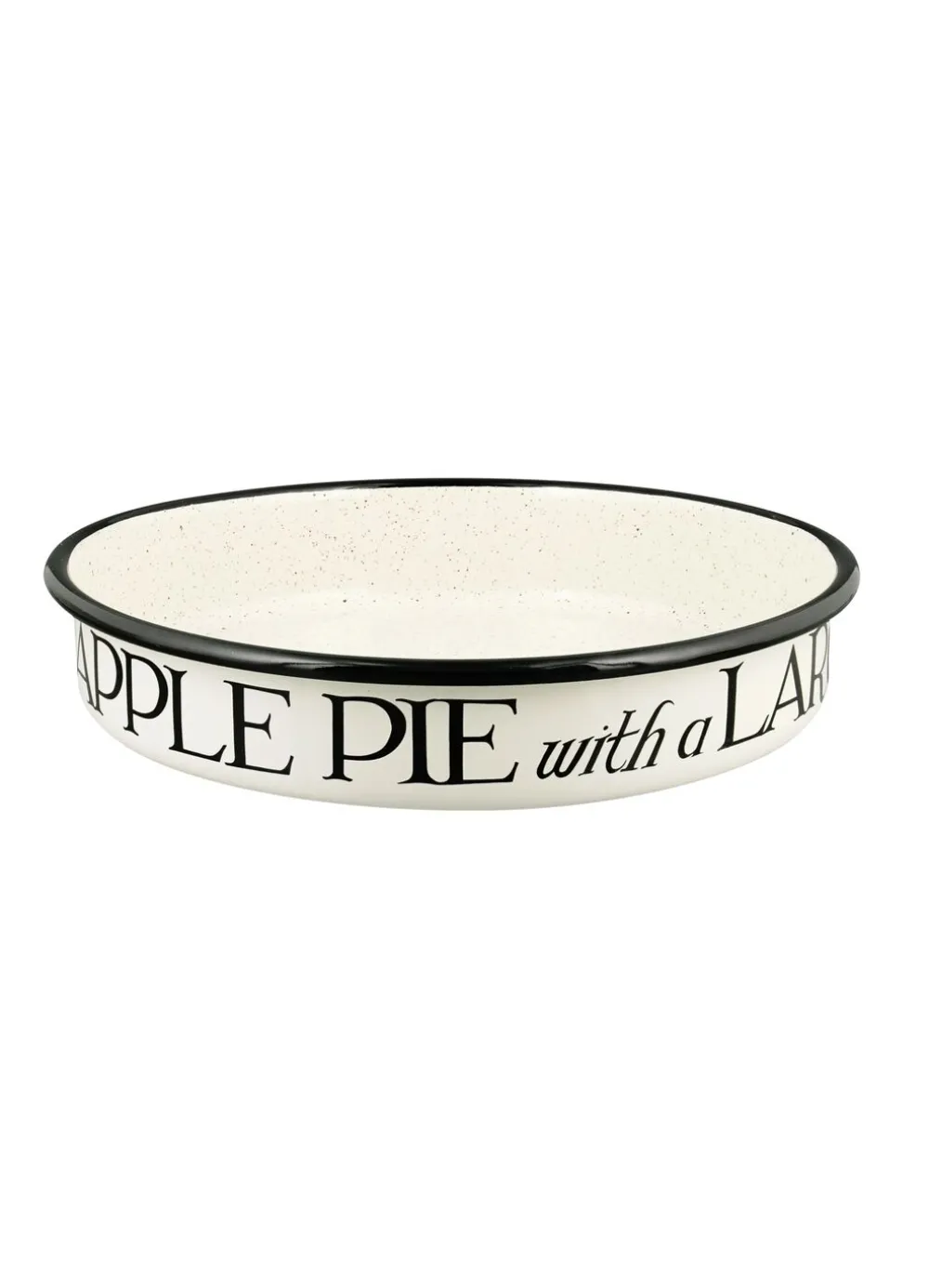 Black Toast Medium Sweet Enamel Pie Dish