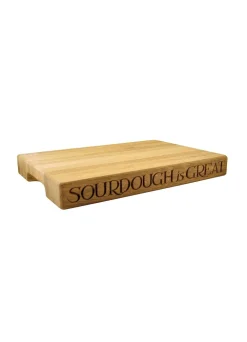 Black Toast Medium Wooden Chopping Board
