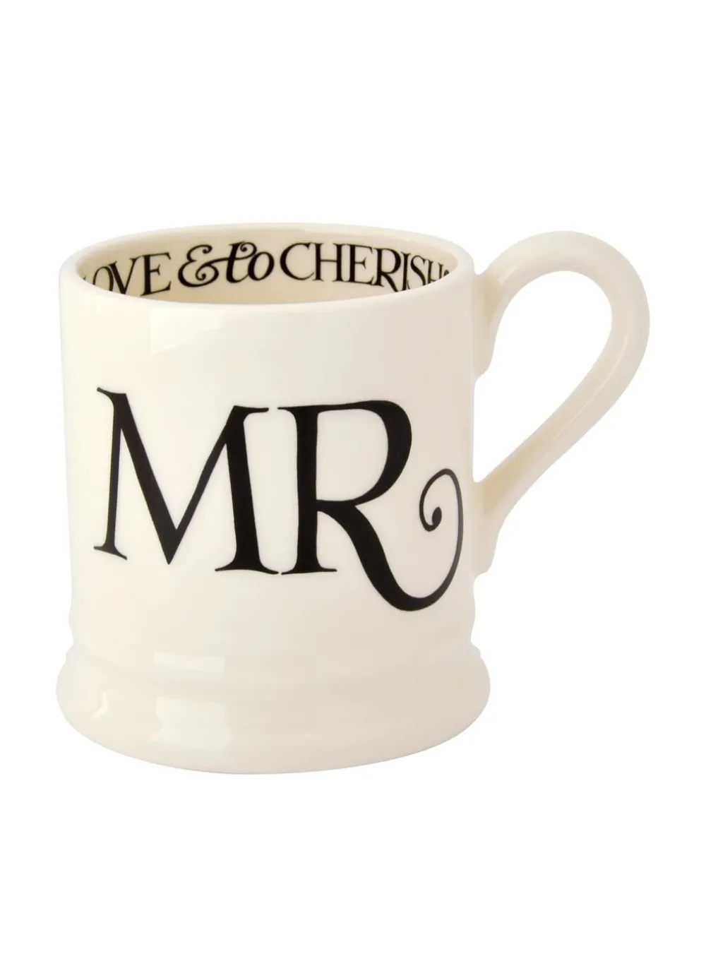 Black Toast 'Mr & Mr' Set of 2 1/2 Pint Mugs Boxed