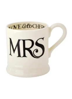 Black Toast 'Mr & Mrs' Set of 2 1/2 Pint Mugs Boxed