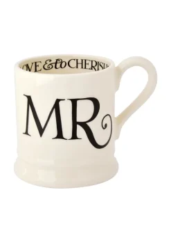 Black Toast 'Mr & Mrs' Set of 2 1/2 Pint Mugs Boxed