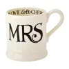 Black Toast 'Mrs & Mrs' Set of 2 1/2 Pint Mugs Boxed