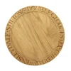 Black Toast Round Wooden Cheese Board