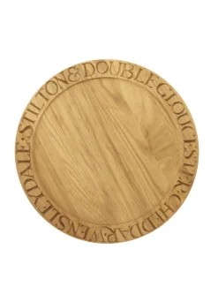 Black Toast Round Wooden Cheese Board