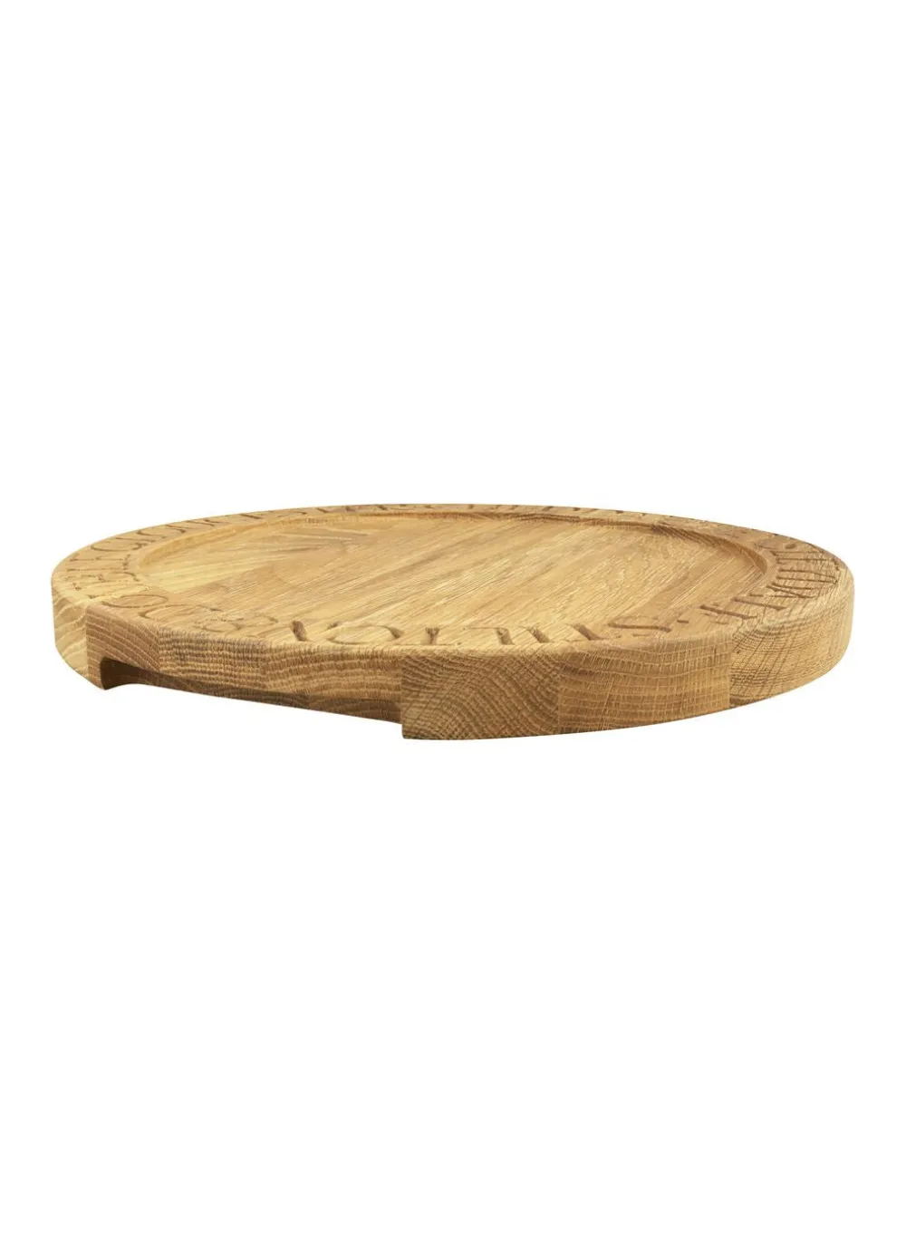 Black Toast Round Wooden Cheese Board