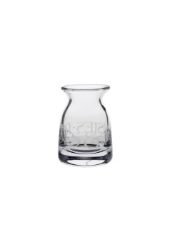 Black Toast Small Crystal Glass Vase
