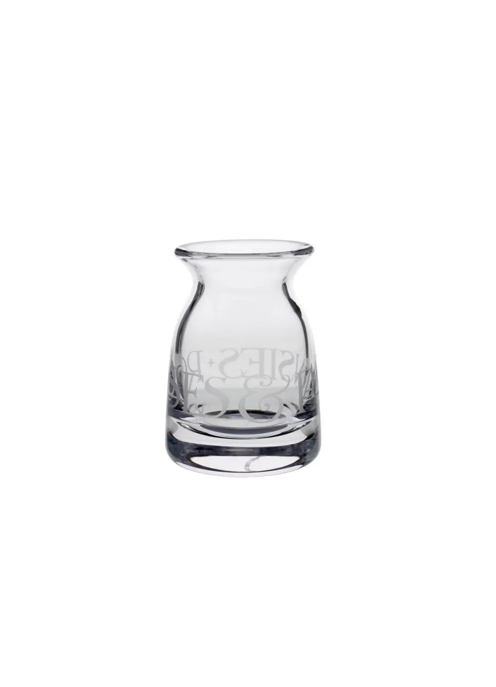 Black Toast Small Crystal Glass Vase
