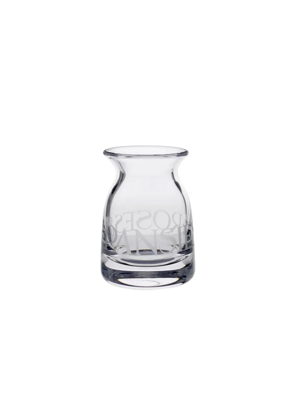 Black Toast Small Crystal Glass Vase
