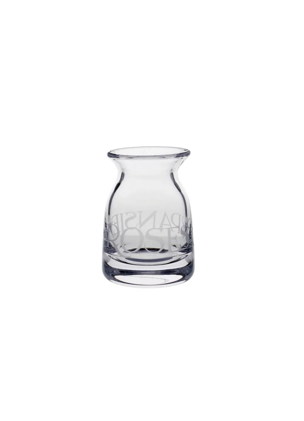 Black Toast Small Crystal Glass Vase