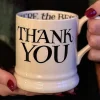 Black Toast Thank You 1/2 Pint Mug