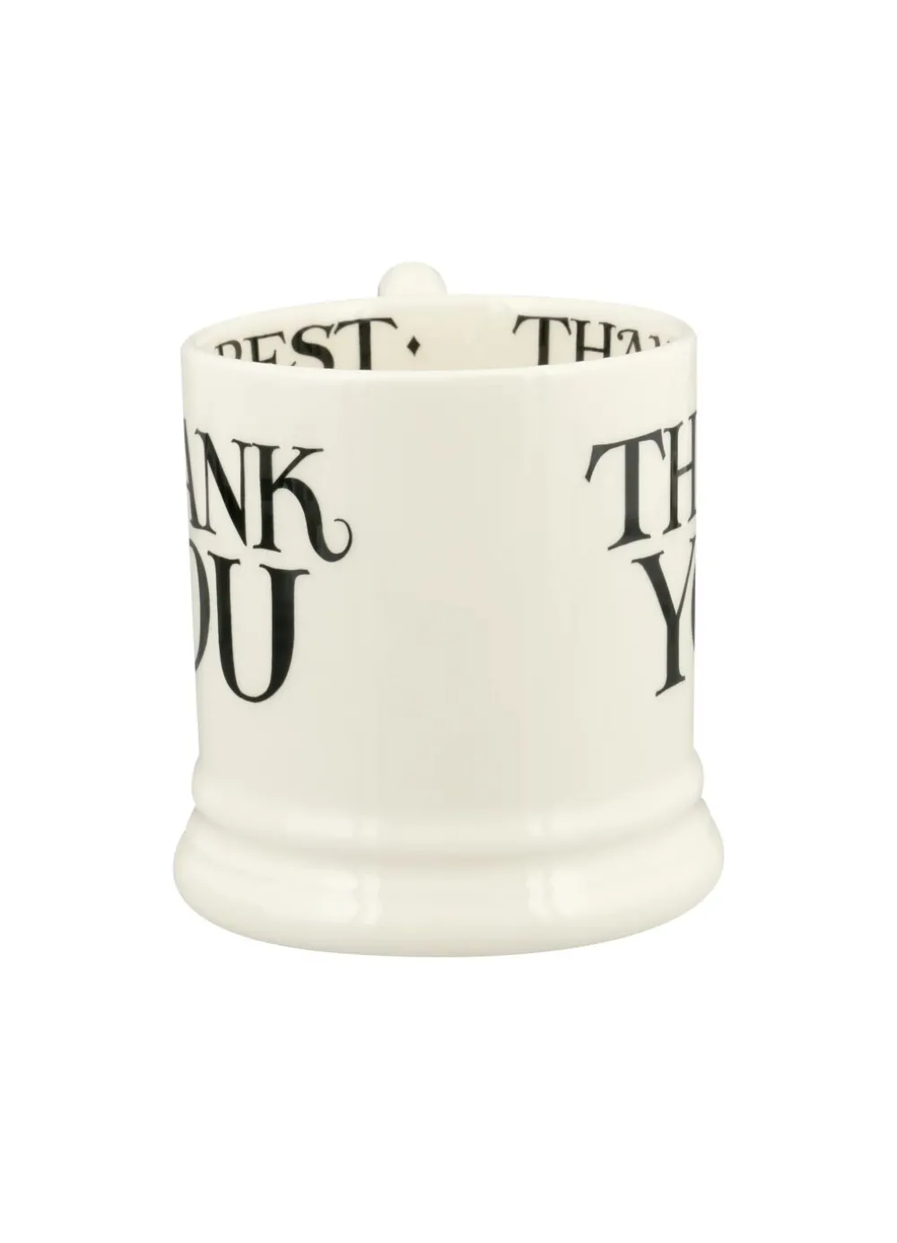 Black Toast Thank You 1/2 Pint Mug