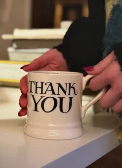 Black Toast Thank You 1/2 Pint Mug