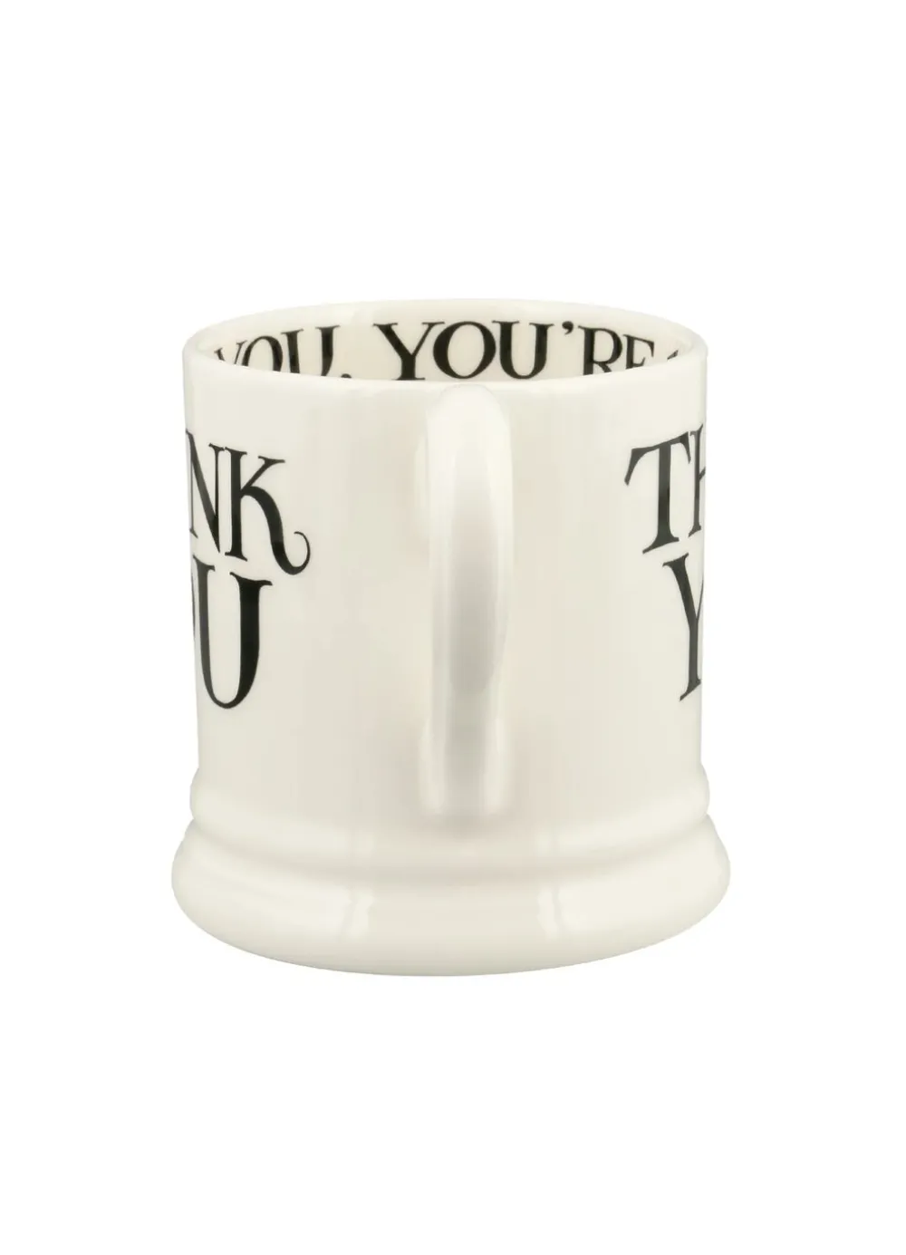 Black Toast Thank You 1/2 Pint Mug