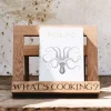 Black Toast Wooden Recipe Stand