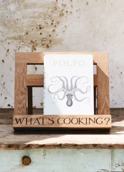 Black Toast Wooden Recipe Stand
