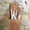 Black Toast Wooden Wall Hanging Storage Box