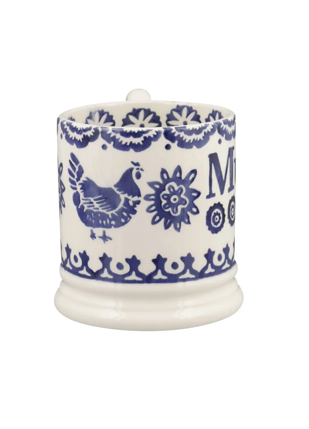 Blue Hen & Border Mum 1/2 Pint Mug