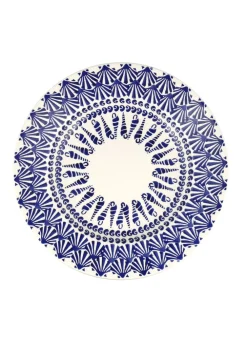 Blue Shells Large Dinner Plate, 10.5 Inch