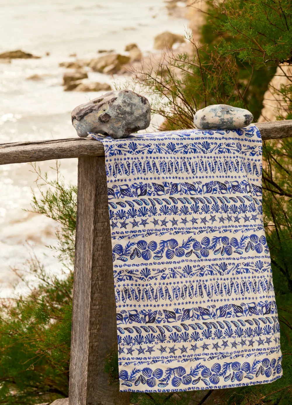 Blue Shells Table Runner