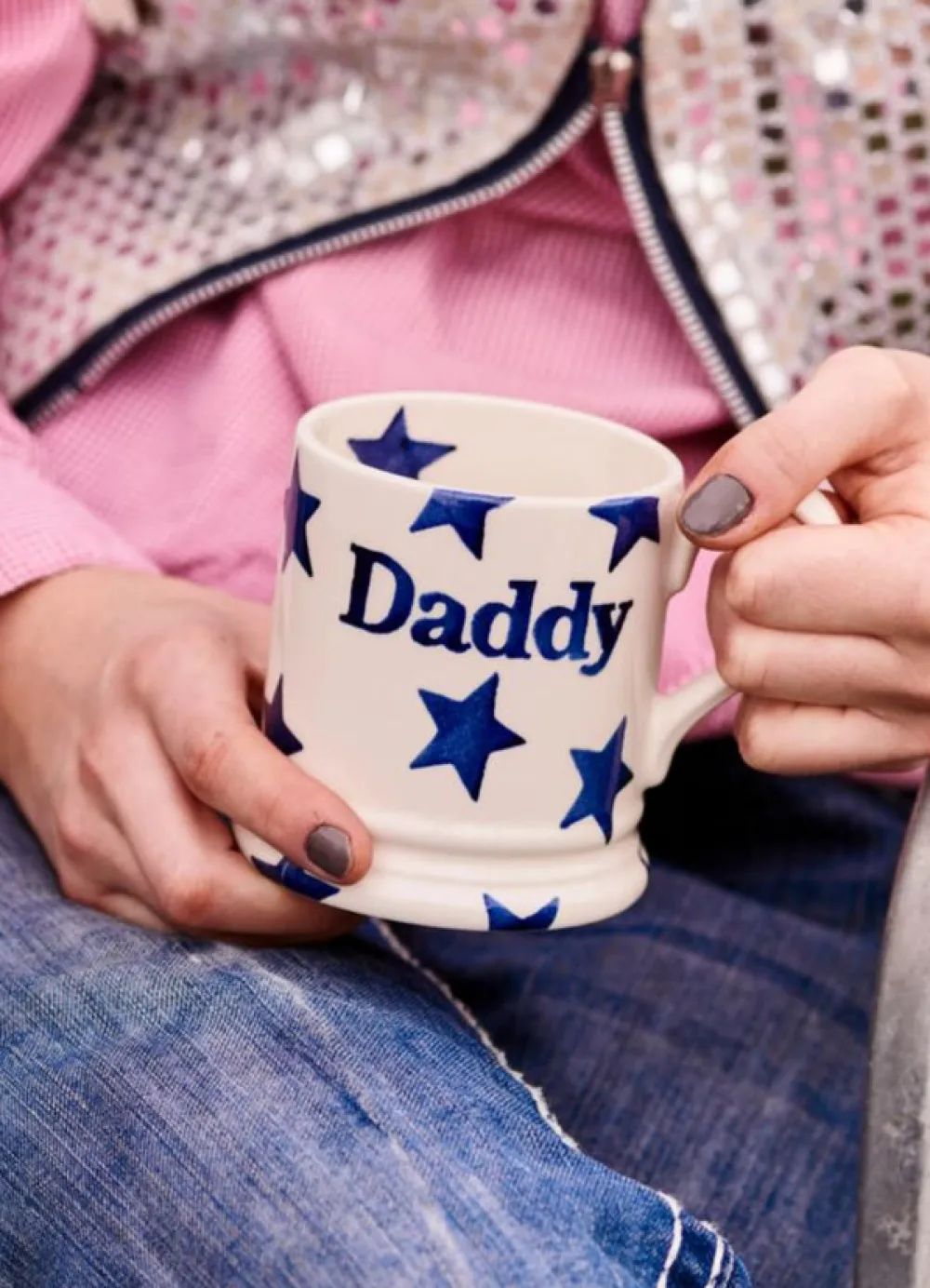 Blue Star Daddy 1/2 Pint Mug