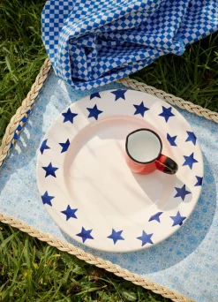 Blue Star Large Dinner Plate, 10.5 Inch