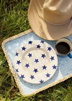 Blue Star Medium Dinner Plate, 8.5 Inch