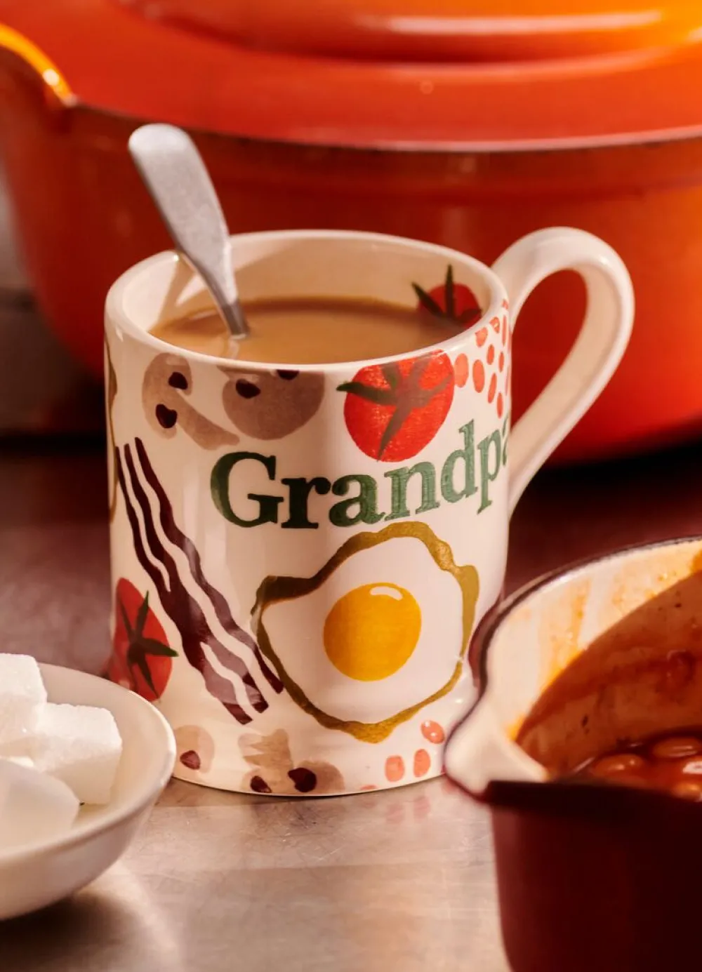 Breakfast Grandpa 1/2 Pint Mug