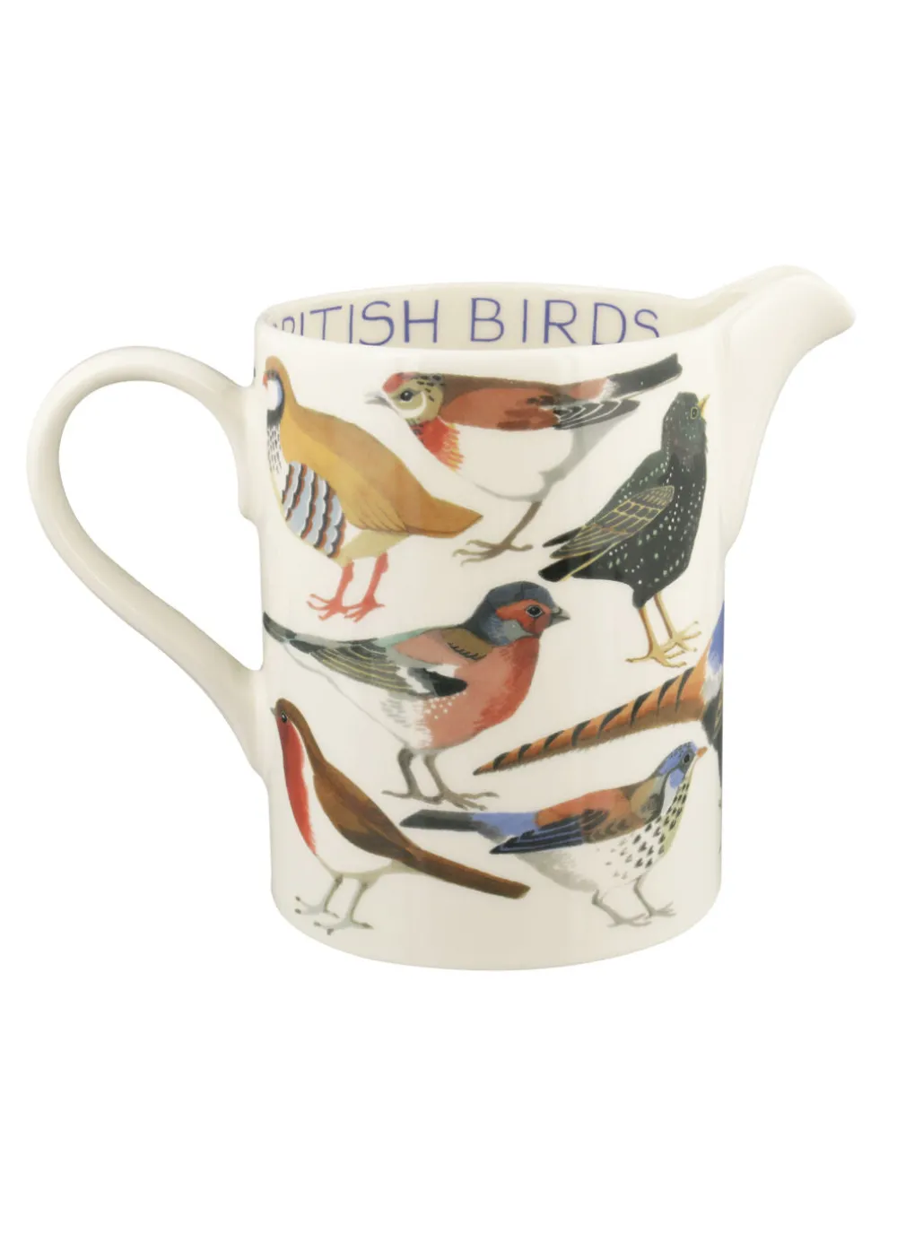 British Birds Large Straight Jug