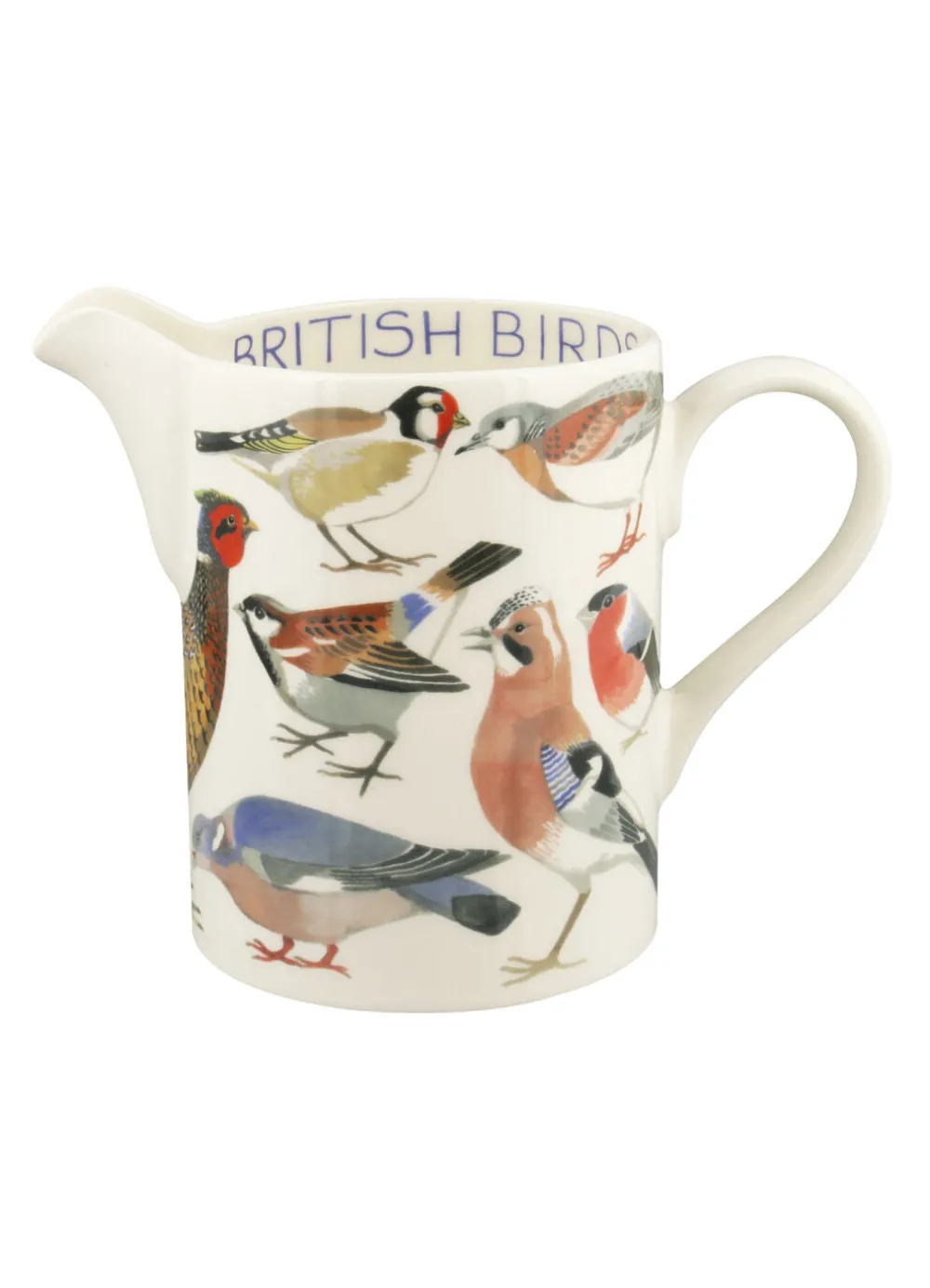 British Birds Large Straight Jug