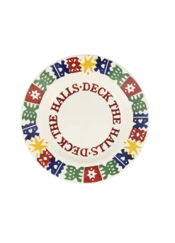 Christmas Crackers Medium Dinner Plate, 8.5 Inch