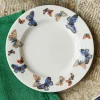 Common Blue Butterfly Medium Dinner Plate, 8.5 Inch