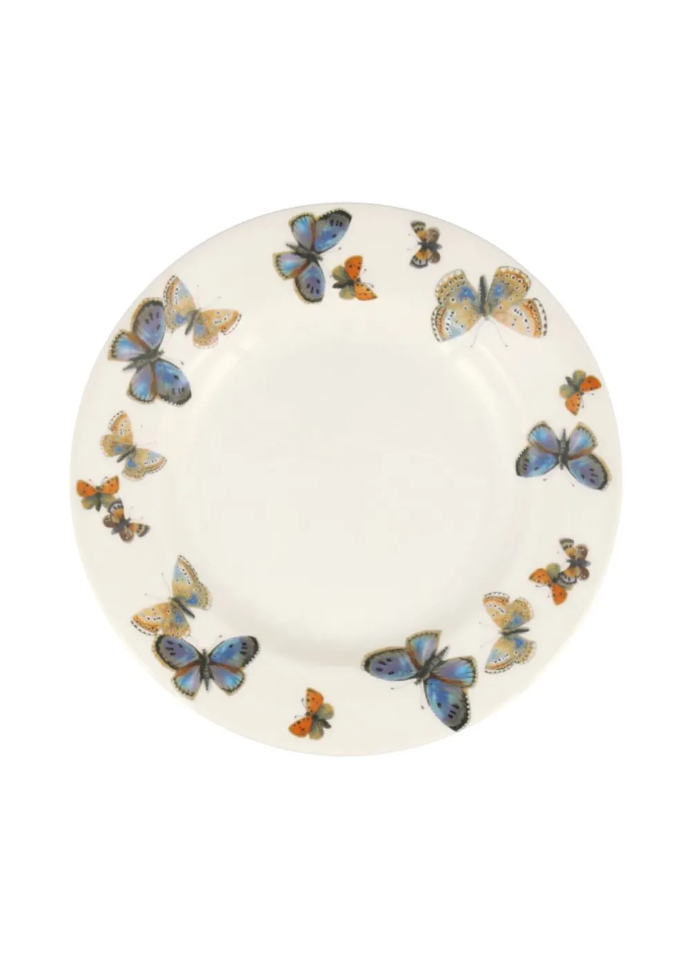 Common Blue Butterfly Medium Dinner Plate, 8.5 Inch