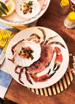 Crab Medium Dinner Plate, 8.5 Inch