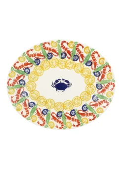 Crabs & Shrimps Medium Oval Platter