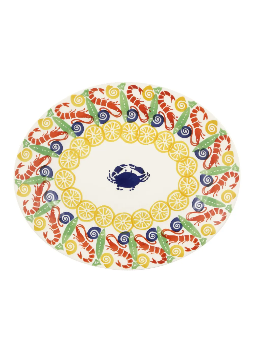 Crabs & Shrimps Medium Oval Platter