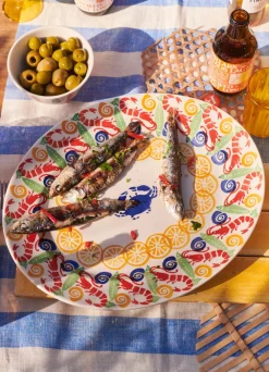 Crabs & Shrimps Medium Oval Platter