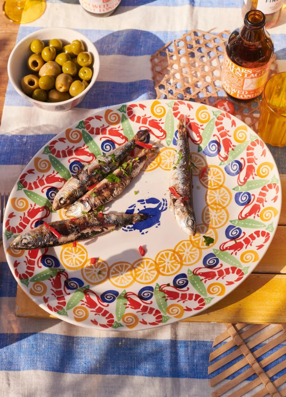 Crabs & Shrimps Medium Oval Platter