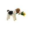 Dog With Daffodil Felt Decoration