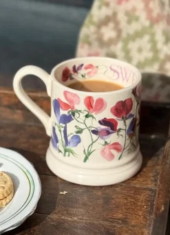 Flowers Sweet Pea Multi 1/2 Pint Mug