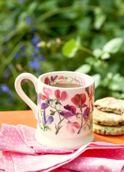 Flowers Sweet Pea Multi 1/2 Pint Mug