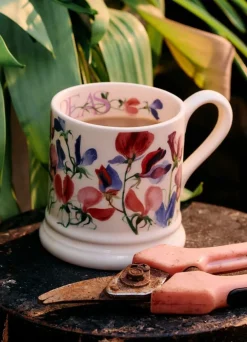 Flowers Sweet Pea Multi 1/2 Pint Mug