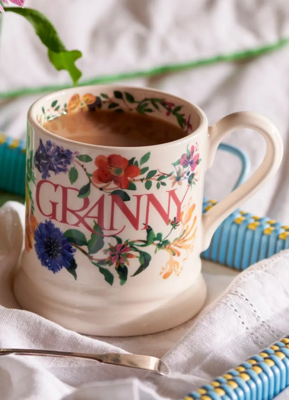 Garden Flowers Granny 1/2 Pint Mug