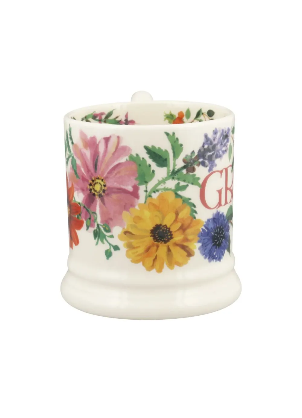 Garden Flowers Granny 1/2 Pint Mug