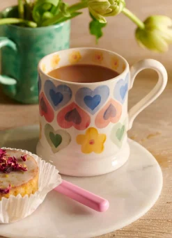 Hearts & Flowers 1/2 Pint Mug